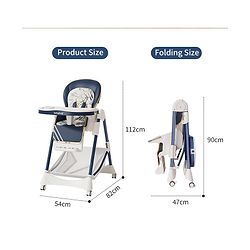 Babyhug  Elevato High Chair - Navy Blue