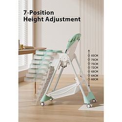 Babyhug  Elevato High Chair - Navy Blue
