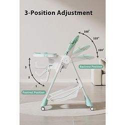 Babyhug  Elevato High Chair - Navy Blue