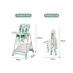 Babyhug  Elevato High Chair - Navy Blue