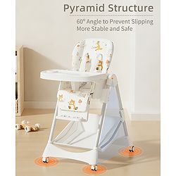 Babyhug  Elevato High Chair - Navy Blue