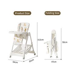 Babyhug  Elevato High Chair - Navy Blue