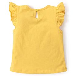 Babyhug 100% Cotton Frill Sleeves Tops With  Floral Graphics & Text Print Pack of 3- Multicolour