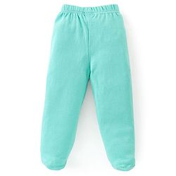 Babyhug Cotton Knit Bootie Legging with Animals Print Pack of 3 - Yellow Navy Blue & Green