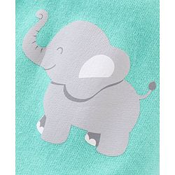 Babyhug Cotton Knit Bootie Legging with Animals Print Pack of 3 - Yellow Navy Blue & Green
