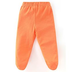 Babyhug Cotton Knit Footed Bootie Leggings Bunny Printed  Pack of 3 - Blue & Peach