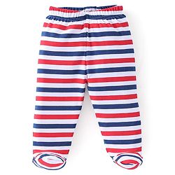 Babyhug Cotton Full Length Bootie Leggings Koala Bear Print Pack of 3 - Blue & Red