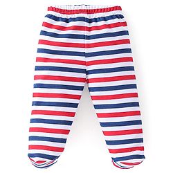 Babyhug Cotton Full Length Bootie Leggings Koala Bear Print Pack of 3 - Blue & Red
