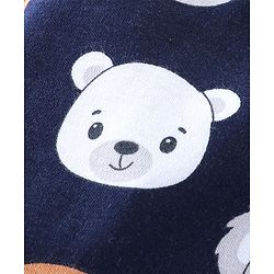 Babyhug Cotton Full Length Bootie Leggings Koala Bear Print Pack of 3 - Blue & Red