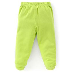 Babyhug Cotton Full Length Bootie Leggings Car Print Pack of 3 - Green White & Red