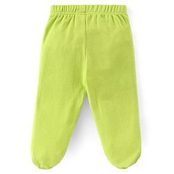 Babyhug Cotton Full Length Bootie Leggings Dino Print Pack of 3 - Green & Blue