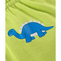 Babyhug Cotton Full Length Bootie Leggings Dino Print Pack of 3 - Green & Blue