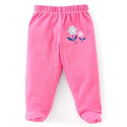 Babyhug Cotton Interlock Knit Bootie Legging Floral Print Pack of 3 - Multicolor