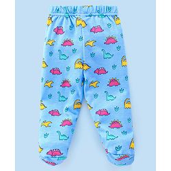 Babyhug Cotton Interlock Knit Bootie Legging Dino Print Pack of 3 - Multicolor