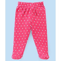 Babyhug Cotton Interlock Knit Bootie Legging Dino Print Pack of 3 - Multicolor