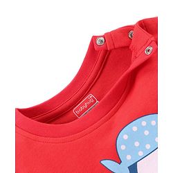 Babyhug Cotton Interlock Full Sleeves  Night Suit Penguin Print - Red & Blue