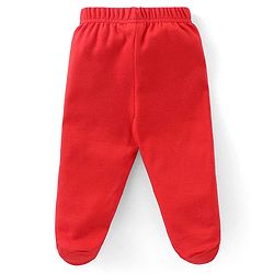 Babyhug Cotton Knit Footed Bootie Leggings Stripes Car & Truck Print Pack of 3- Multicolour