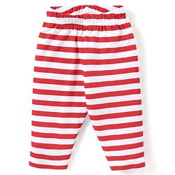 Babyhug Cotton Interlock Full Sleeves Night Suit Animal Print -  Red