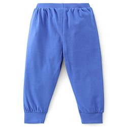 Babyhug Cotton Full Length Lounge Pants Football Print Pack of 2 - Blue & Yellow