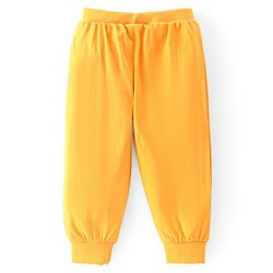 Babyhug Cotton Jersey Knit Full Length Lounge Pants Dino Printed Pack of 2 - Green & Yellow