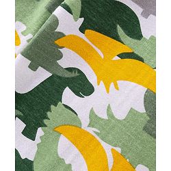 Babyhug Cotton Jersey Knit Full Length Lounge Pants Dino Printed Pack of 2 - Green & Yellow