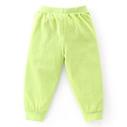 Babyhug Cotton Jersey Knit Full Length Lounge Pants Dino Printed Pack of 2 - Green & Blue