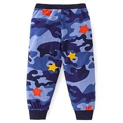 Babyhug Cotton Jersey Knit Full Length Lounge Pants Striped & Star Print Pack of 3 - Multicolor