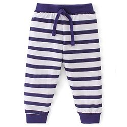 Babyhug Cotton Jersey Knit Full Length Lounge Pants Striped & Star Print Pack of 3 - Multicolor