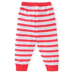 Babyhug Cotton Jersey Knit Full Length Lounge Pants Striped & Dino Print Pack of 3 - Multicolor