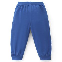 Babyhug Cotton Jersey Knit Full Length Lounge Pant Truck & Text Print Pack of 3 - Blue White & Yellow