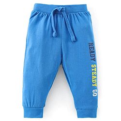 Babyhug Cotton Full Length Lounge Pants Car Print Pack of 3 - Blue