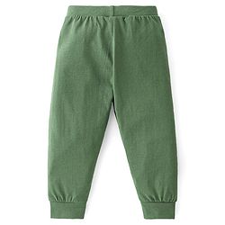 Babyhug Cotton Full Length Lounge Pants Fox Print Pack of 3 - Blue Green & Red