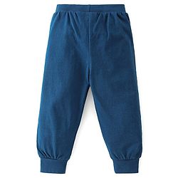 Babyhug Cotton Full Length Lounge Pants Fox Print Pack of 3 - Blue Green & Red