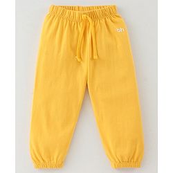 Babyhug Cotton Jersey Knit Full Length Solid Lounge Pants Pack of 5 - Multicolour