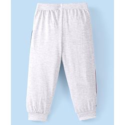 Babyhug Cotton Jersey Knit Full Length Lounge Pant Car Printed - Grey