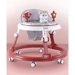 Babyhug Permium Multifunctional 360 Baby Walker with 2 Level Height Adjustment & Musical Play Tray Cum Feeding Tray