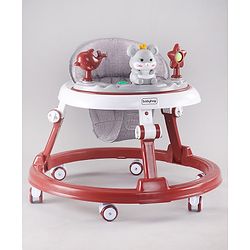 Babyhug Permium Multifunctional 360 Baby Walker with 2 Level Height Adjustment & Musical Play Tray Cum Feeding Tray