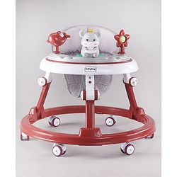 Babyhug Permium Multifunctional 360 Baby Walker with 2 Level Height Adjustment & Musical Play Tray Cum Feeding Tray