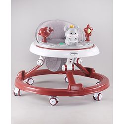 Babyhug Permium Multifunctional 360 Baby Walker with 2 Level Height Adjustment & Musical Play Tray Cum Feeding Tray