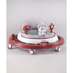 Babyhug Permium Multifunctional 360 Baby Walker with 2 Level Height Adjustment & Musical Play Tray Cum Feeding Tray