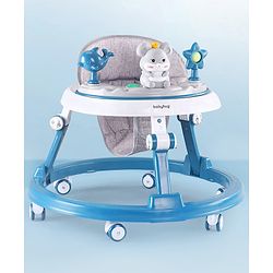 Babyhug Permium Multifunctional 360 Baby Walker with 2 Level Height Adjustment & Musical Play Tray Cum Feeding Tray