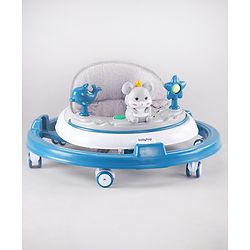 Babyhug Permium Multifunctional 360 Baby Walker with 2 Level Height Adjustment & Musical Play Tray Cum Feeding Tray