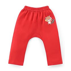 Babyhug Cotton Knit Full Length Bear Print Diaper Pants Pack of 3 - Multicolour