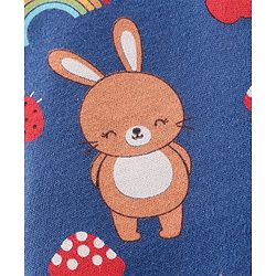 Babyhug Cotton Knit Full Length Bear Print Diaper Pants Pack of 3 - Multicolour