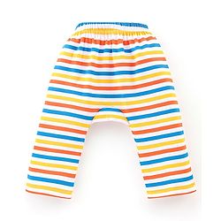 Babyhug Cotton Knit Full Length Penguin Print Diaper Pants Pack of 3 - Multicolour