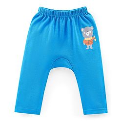 Babyhug Cotton Knit Full Length Penguin Print Diaper Pants Pack of 3 - Multicolour