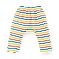 Babyhug Cotton Knit Full Length Penguin Print Diaper Pants Pack of 3 - Multicolour