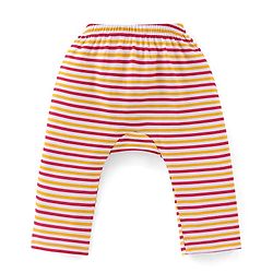 Babyhug Cotton Interlock Knit Full Length Diaper Legging Stripes & Bunny Print Pack Of 3 - Multicolor