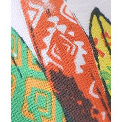 Babyhug 100% Cotton Knit Single Jersey Half Sleeves T-Shirt & Shorts Beach Theme Print - Green & White