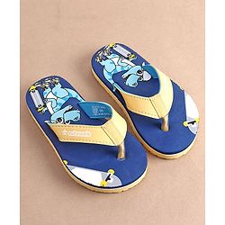 Cute Walk by Babyhug Slip On  Flip Flops with Dino Print- Blue